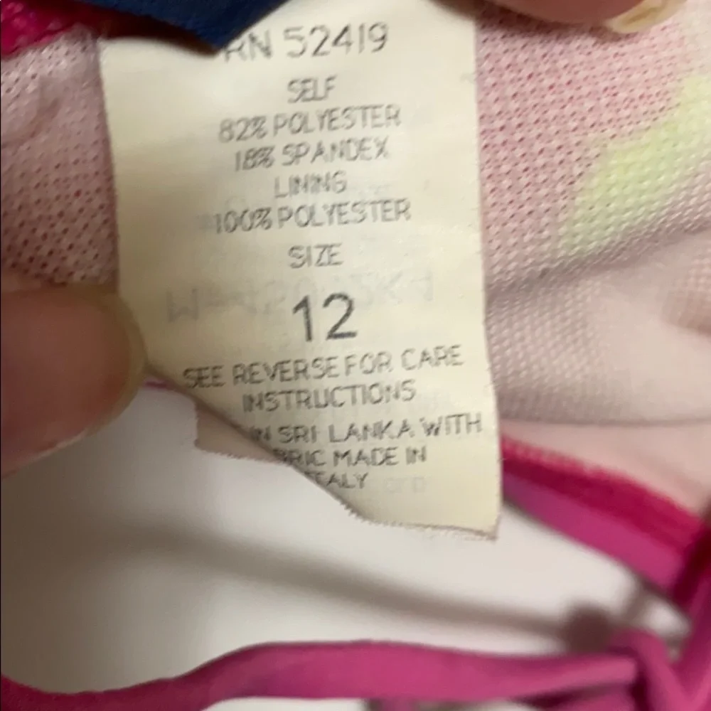 Ralph Lauren kids pink bikini top only size: 12